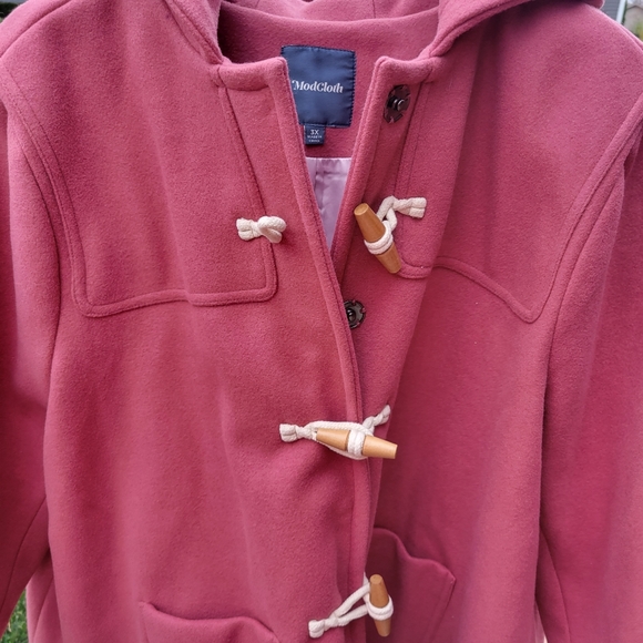 💥💥SOLD💥💥💥Modcloth Rose Duffle Coat - Picture 5 of 11
